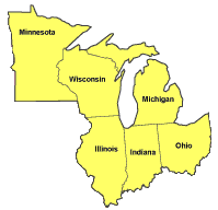 Map of Region 6 links to the states of   Arkansas ,Louisiana ,New Mexico ,Oklahoma and Texas.